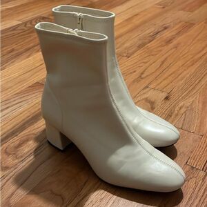 Zara  white booties